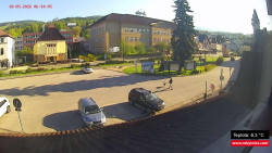 Střed obce Rokytnice nad Jizerou