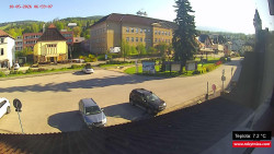 Střed obce Rokytnice nad Jizerou