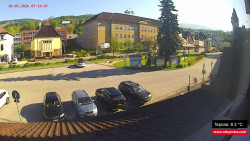 Střed obce Rokytnice nad Jizerou