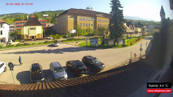 Střed obce Rokytnice nad Jizerou