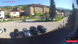 Střed obce Rokytnice nad Jizerou