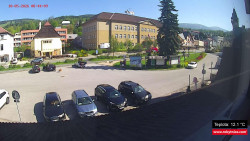 Střed obce Rokytnice nad Jizerou