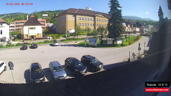 Střed obce Rokytnice nad Jizerou