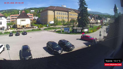 Střed obce Rokytnice nad Jizerou