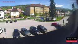 Střed obce Rokytnice nad Jizerou