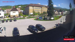 Střed obce Rokytnice nad Jizerou