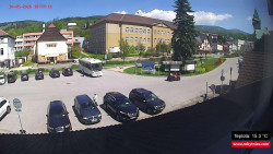 Střed obce Rokytnice nad Jizerou