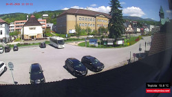 Střed obce Rokytnice nad Jizerou