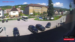 Střed obce Rokytnice nad Jizerou