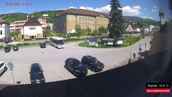 Střed obce Rokytnice nad Jizerou