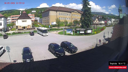 Střed obce Rokytnice nad Jizerou