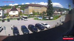 Střed obce Rokytnice nad Jizerou