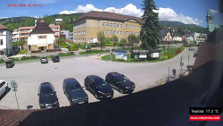 Střed obce Rokytnice nad Jizerou