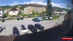 Střed obce Rokytnice nad Jizerou