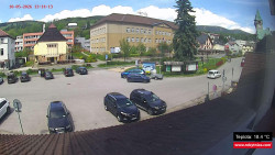 Střed obce Rokytnice nad Jizerou