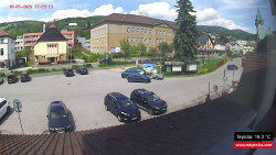 Střed obce Rokytnice nad Jizerou