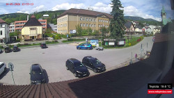 Střed obce Rokytnice nad Jizerou