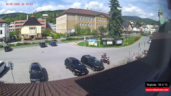 Střed obce Rokytnice nad Jizerou
