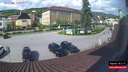 Střed obce Rokytnice nad Jizerou