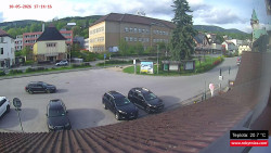 Střed obce Rokytnice nad Jizerou