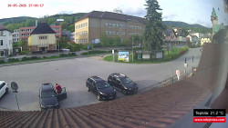 Střed obce Rokytnice nad Jizerou