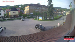 Střed obce Rokytnice nad Jizerou