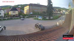 Střed obce Rokytnice nad Jizerou