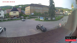 Střed obce Rokytnice nad Jizerou