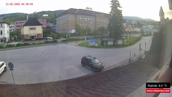 Střed obce Rokytnice nad Jizerou