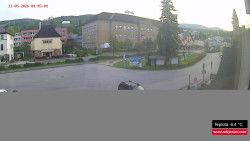 Střed obce Rokytnice nad Jizerou