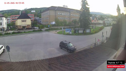 Střed obce Rokytnice nad Jizerou
