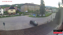 Střed obce Rokytnice nad Jizerou