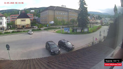 Střed obce Rokytnice nad Jizerou