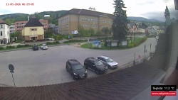 Střed obce Rokytnice nad Jizerou