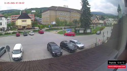 Střed obce Rokytnice nad Jizerou