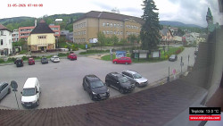 Střed obce Rokytnice nad Jizerou