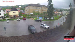 Střed obce Rokytnice nad Jizerou