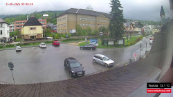 Střed obce Rokytnice nad Jizerou