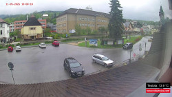 Střed obce Rokytnice nad Jizerou