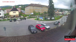 Střed obce Rokytnice nad Jizerou