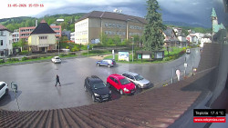 Střed obce Rokytnice nad Jizerou