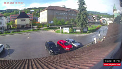 Střed obce Rokytnice nad Jizerou