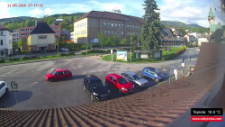 Střed obce Rokytnice nad Jizerou