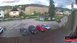 Střed obce Rokytnice nad Jizerou