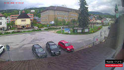 Střed obce Rokytnice nad Jizerou