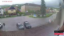 Střed obce Rokytnice nad Jizerou