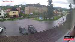 Střed obce Rokytnice nad Jizerou