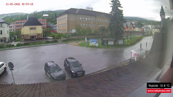 Střed obce Rokytnice nad Jizerou