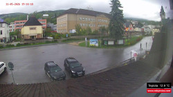 Střed obce Rokytnice nad Jizerou