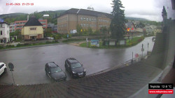 Střed obce Rokytnice nad Jizerou
